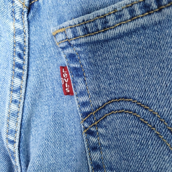 LEVI'S Women's Ribcage Straight Ankle Lightwash Button Fly Jeans Size 25 - Picture 12 of 13